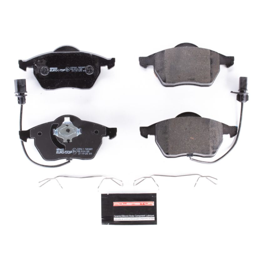 PowerStop ESP0841 EuroStop ECE-R90 Certified Brake Pad Set