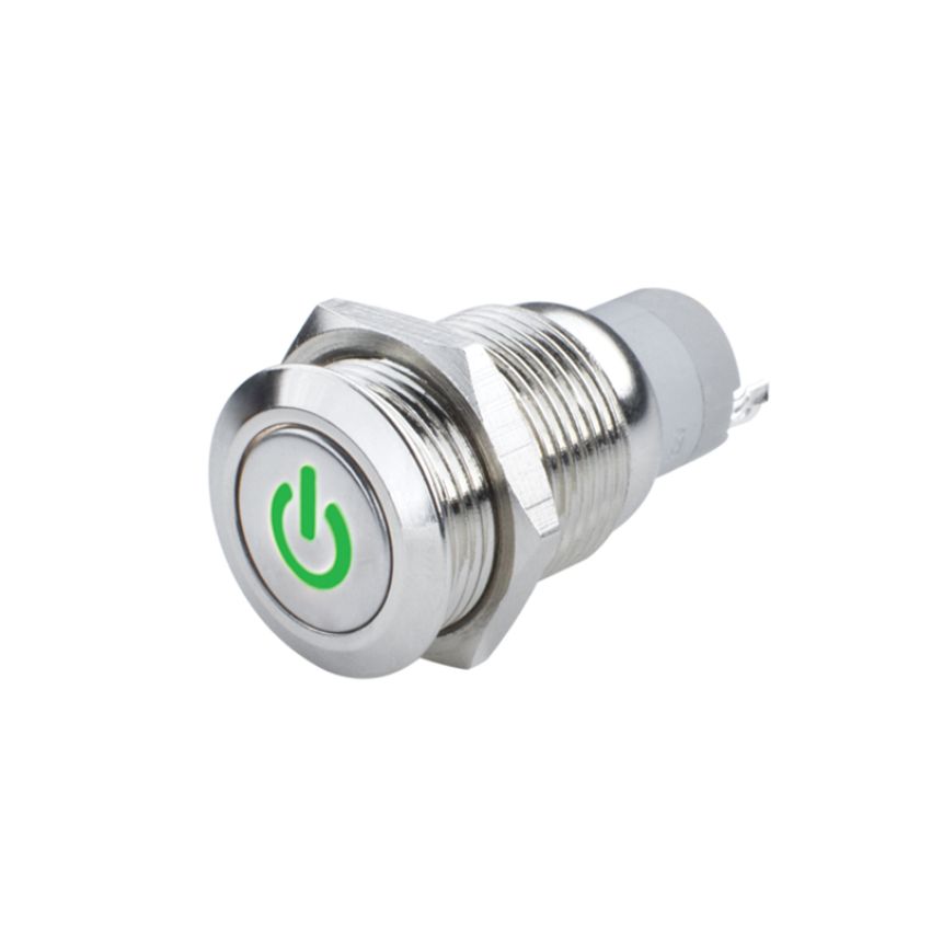 Oracle Lighting 2057-004 Power Symbol On/Off Flush Mount LED Switch, Green