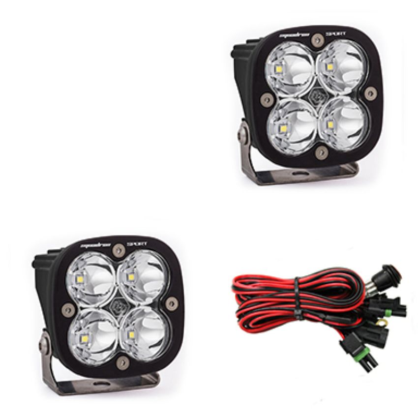 Baja Designs 557806 Squadron Sport Black LED Auxiliary Light Pod Pair