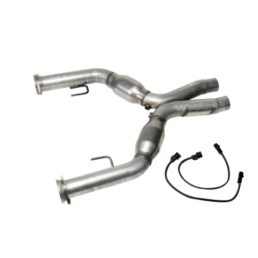 BBK Performance Parts 1637 2005-2010 MUSTANG GT 2-3/4 SHORT MID X PIPE WITH CONVERTERS