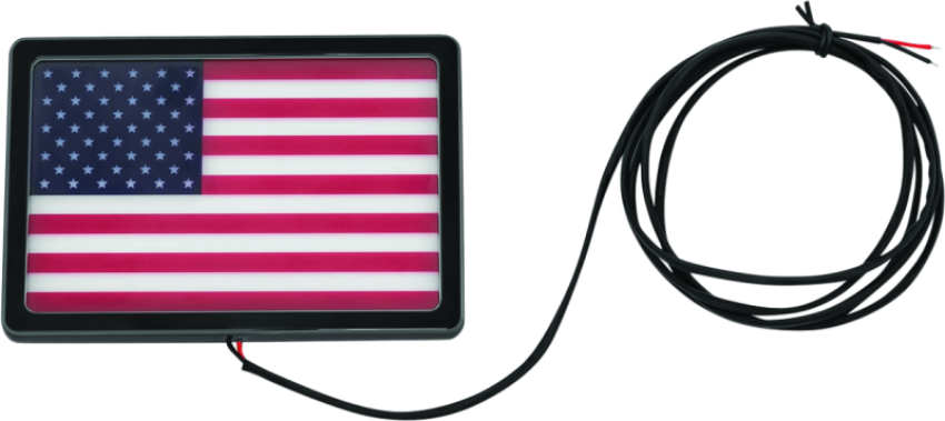 Kuryakyn 2892 Freedom Flag LED 4in X 6in Black