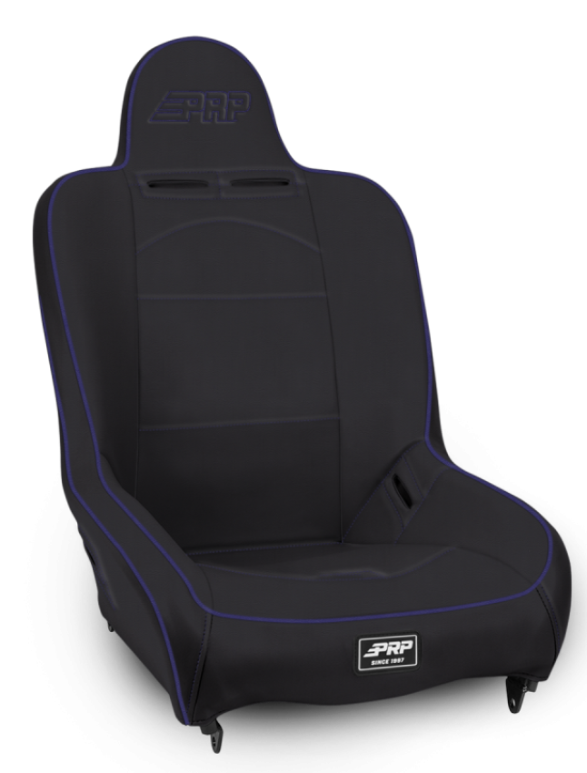 PRP Seats A100110-201-M PRP Premier High Back Suspension Seat- Black/Purple Vinyl