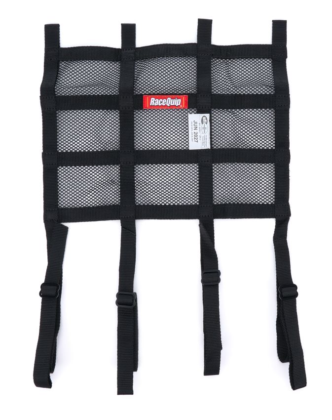 RACEQUIP RQP822001 Window Net Mesh Black SFI Hybrid Adj. Strap