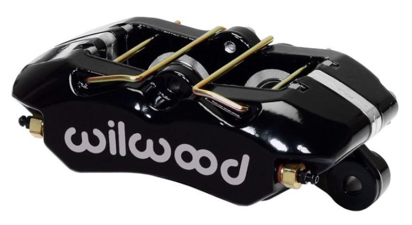 Wilwood 120-16190-BK Caliper-Forged Dynapro 4 5.25in Mount-Black-Universal 1.38/1.38in Pistons .81in Disc