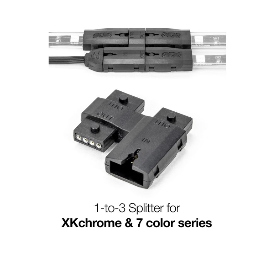 XKGLOW XK-4P-SPLIT XK Glow XKChrome 1 to 3 Splitter Add On
