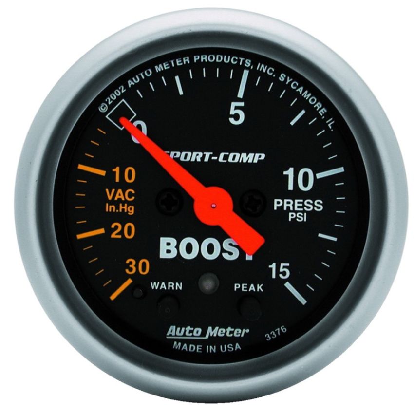 AUTOMETER ATM3376 2-1/16in S/C Boost/Vac. Gauge 30in/15psi