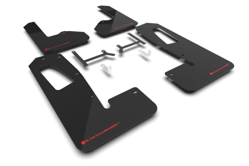 Rally Armor MF108-UR-BLK-RD Black Mud Flap/Red Logo