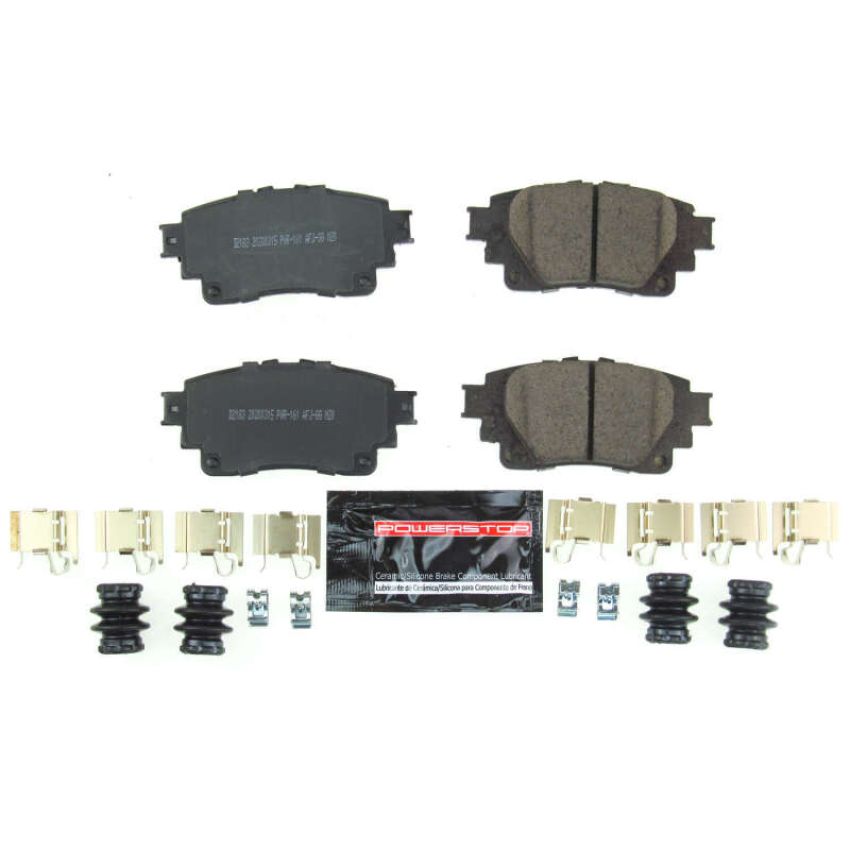 PowerStop Z23-2183 PowerStop - Z23 Daily Driver Carbon-Fiber Ceramic Brake Pads with Hardware Kit