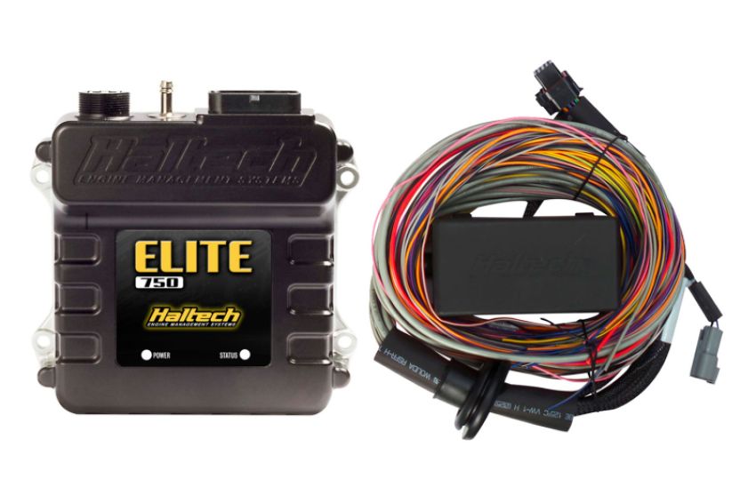 Haltech HT-150604 Elite 750 Premium Universal Wire-In Harness ECU Kit