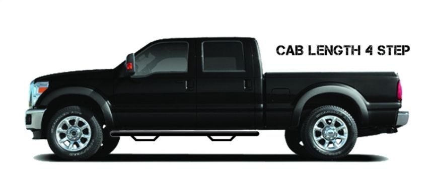 N-Fab N1678CC-TX Nerf Step 16-17 Nissan Titan/Titan XD Crew Cab - Tex. Black - Cab Length - 3in