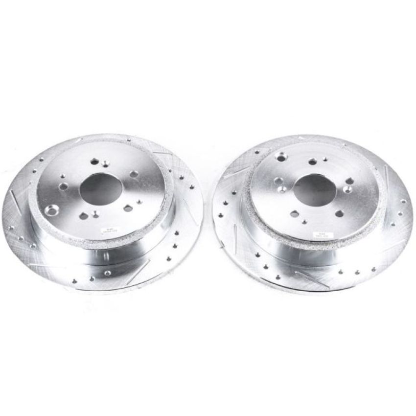 PowerStop JBR960XPR PowerStop Evolution Performance Drilled, Slotted & Plated Brake Rotor Pair