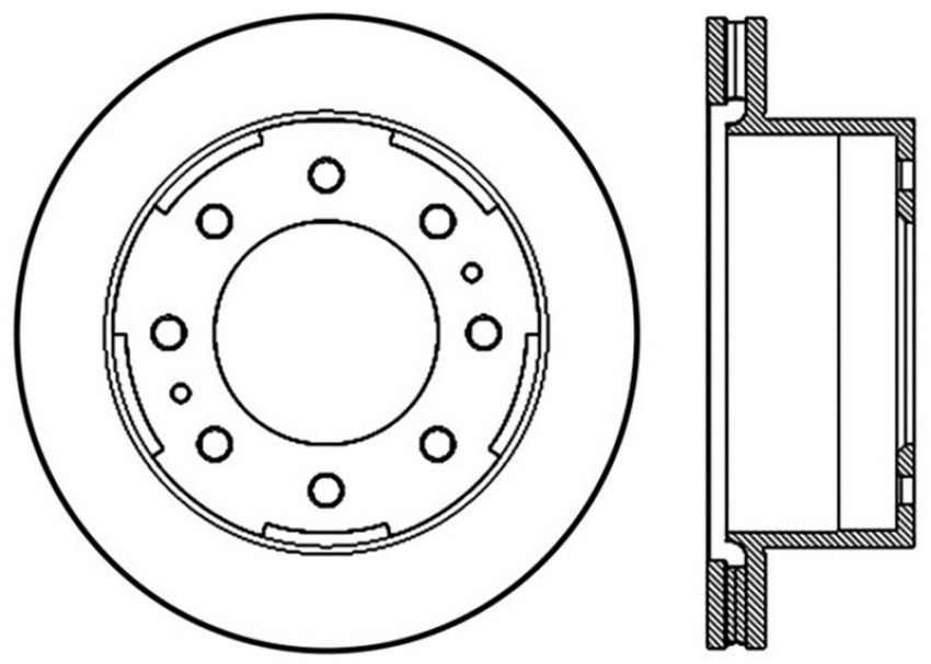 Stoptech 127.66077L Sport Drilled & Slotted Rotor - Front Right