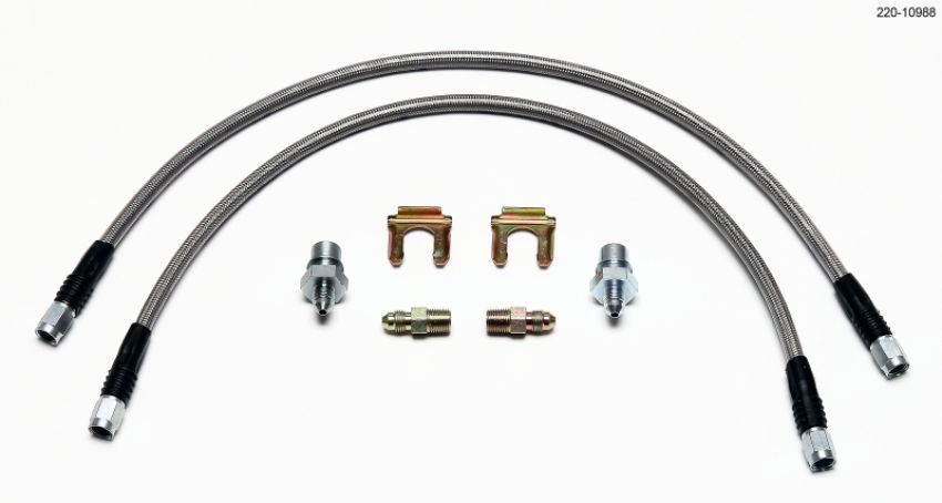 Wilwood 220-10988 Flexline Kit Universal. 18in M10 x 1.0 BF to 1/8-27 NPT