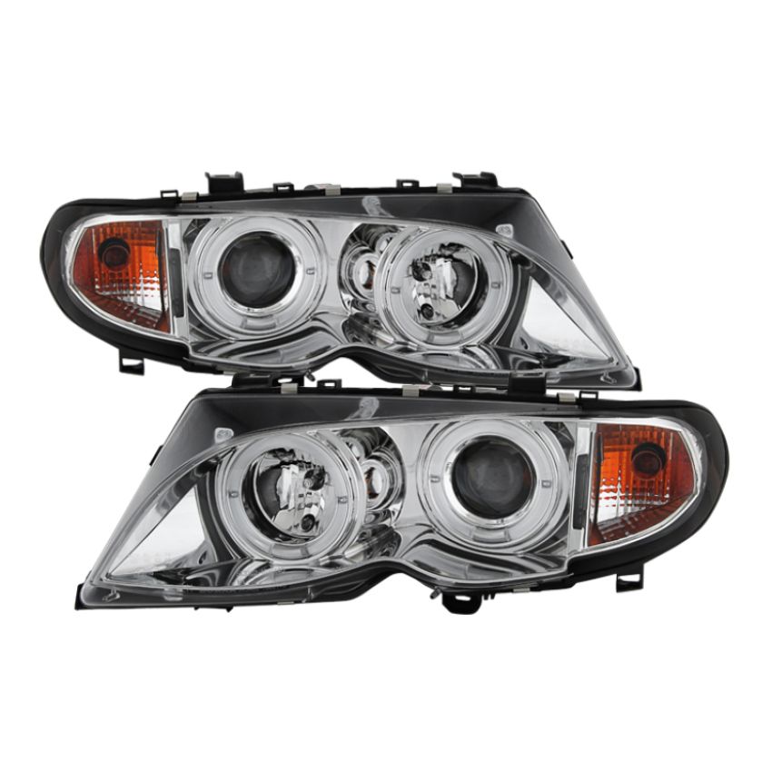 SPYDER 5042408 Projector Headlights 1PC - LED Halo - Chrome