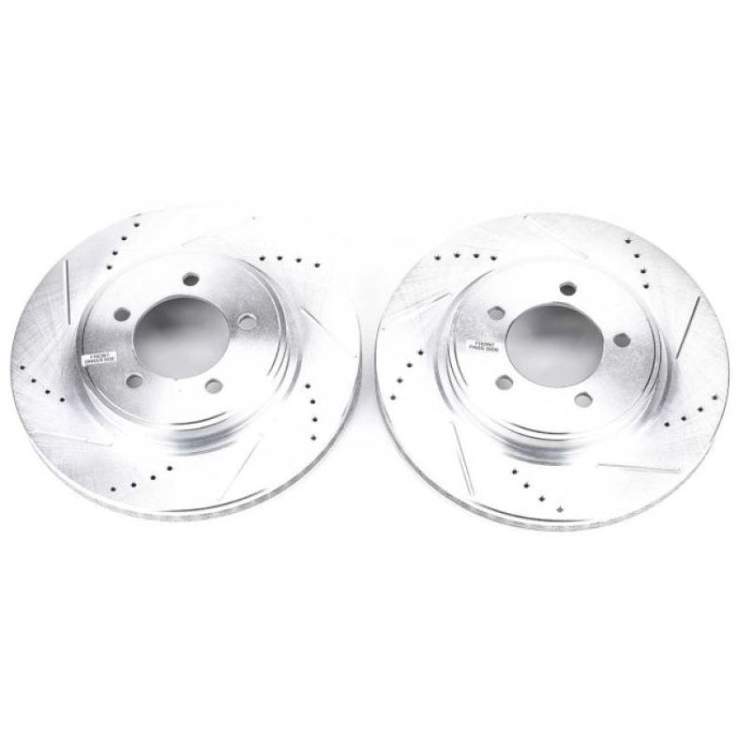 PowerStop AR82112XPR PowerStop Evolution Performance Drilled, Slotted & Plated Brake Rotor Pair