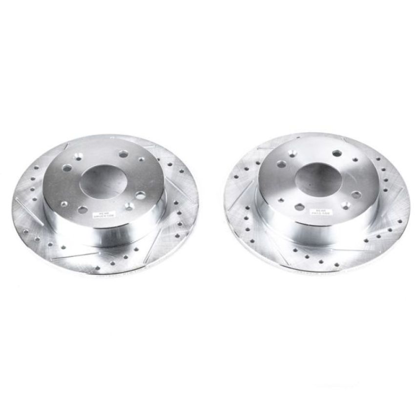 PowerStop JBR799XPR PowerStop Evolution Performance Drilled, Slotted & Plated Brake Rotor Pair
