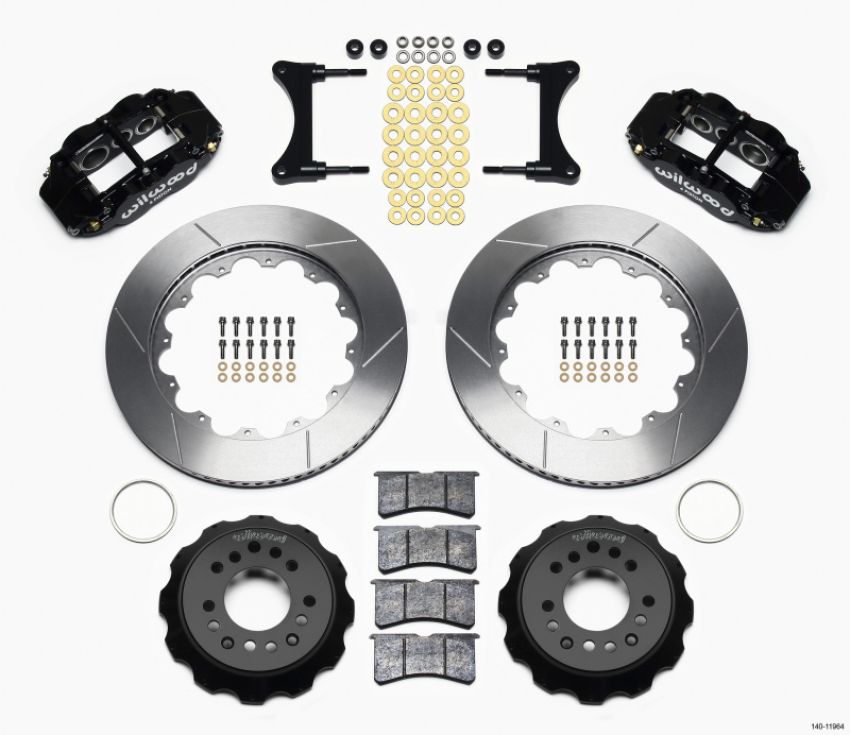 Wilwood 140-11964 Narrow Superlite 6R Front Hat Kit 14.00in 93-96 Mazda RX7