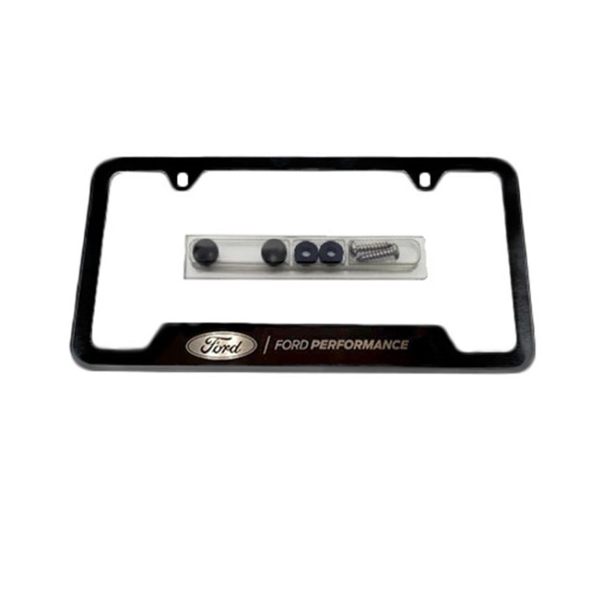 Ford Racing M-1828-SS304BK Ford Performance License Plate Frame-Black Stainless Steel