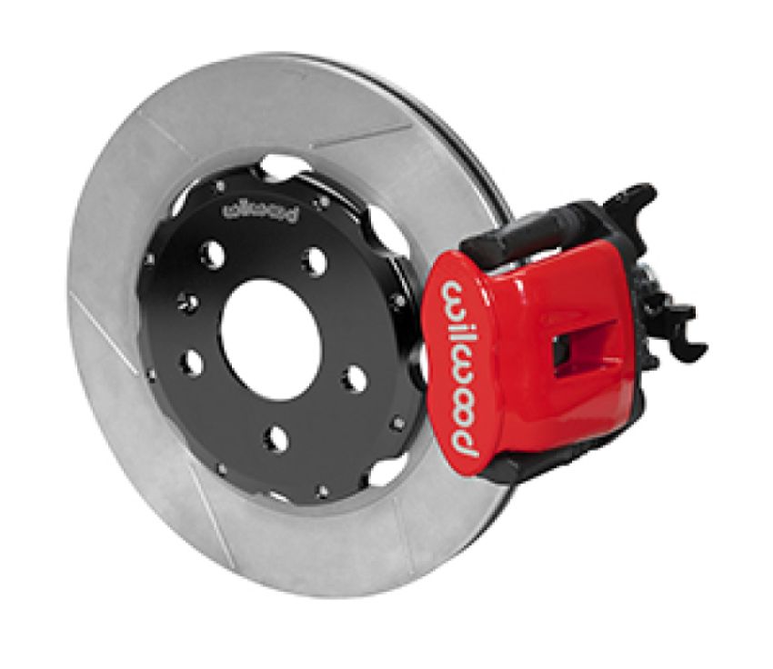 Wilwood 140-14591-R 03-08 Audi A4 Caliper-Combination Parking Brake Rear 12.19 Rotor - Red