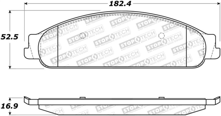 Stoptech 308.10700 Street Brake Pads