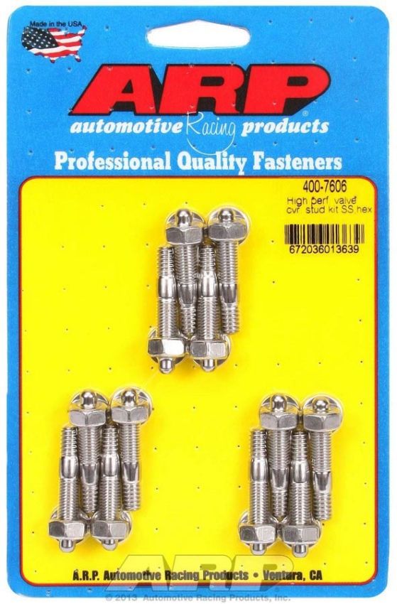 ARP ARP400-7606 S/S Valve Cover Stud Kit 6pt. (12)