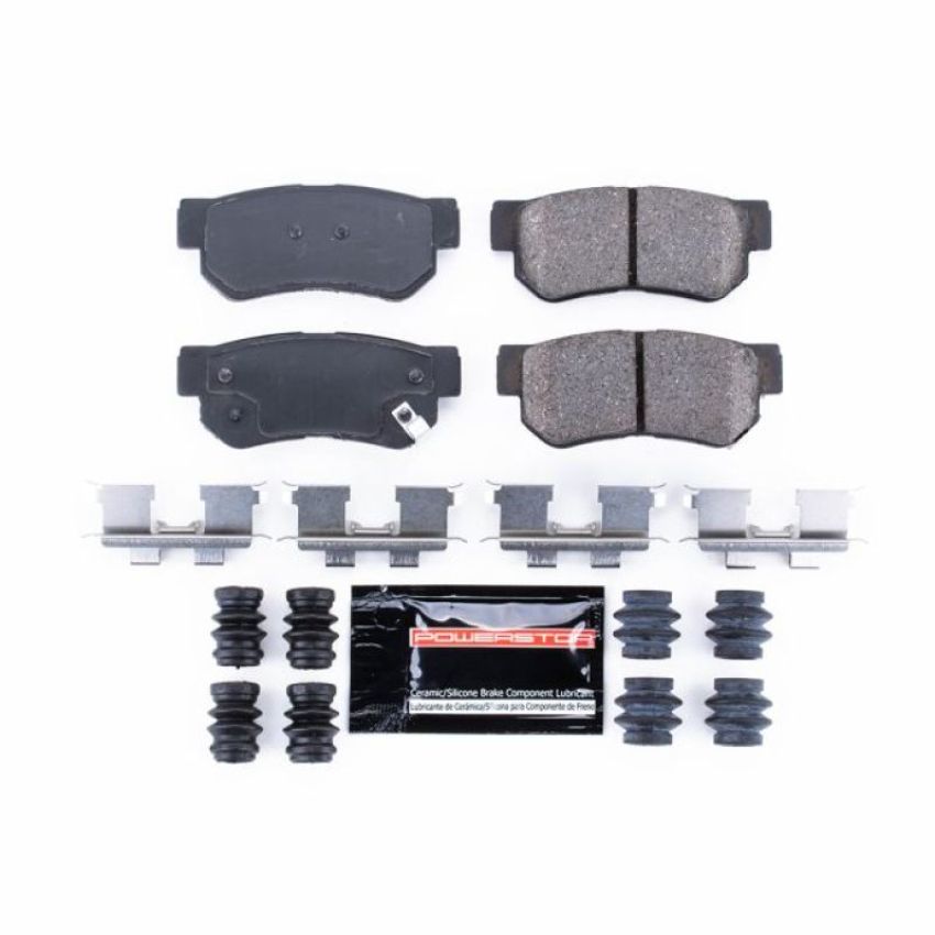 PowerStop Z23-813 PowerStop - Z23 Daily Driver Carbon-Fiber Ceramic Brake Pads with Hardware Kit