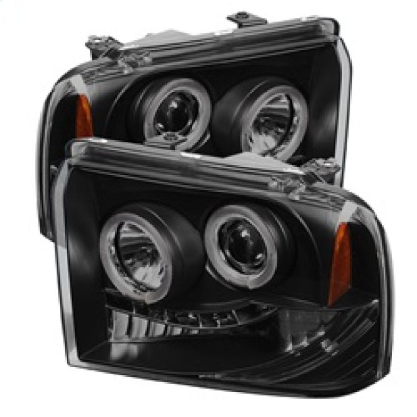 SPYDER 5078483 Projector Headlights - LED Halo - Black Smoke