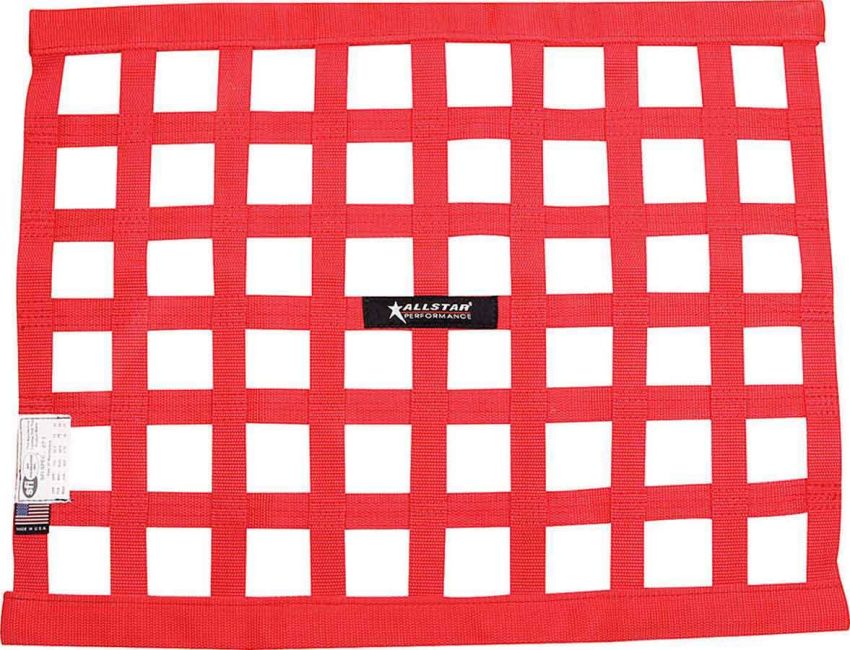 ALLSTAR PERFORMANCE ALL10287 Window Net Border Style 18 x 24 SFI Red