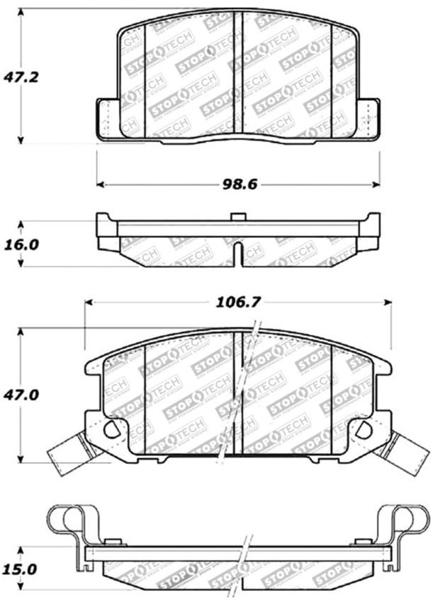 Stoptech 309.03090 Performance Brake Pads