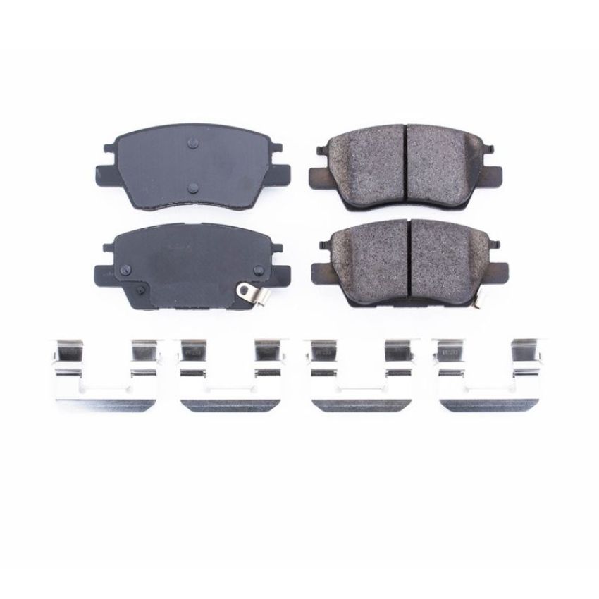 PowerStop 17-1844 PowerStop - Z17 Low-Dust Ceramic Brake Pads with Hardware