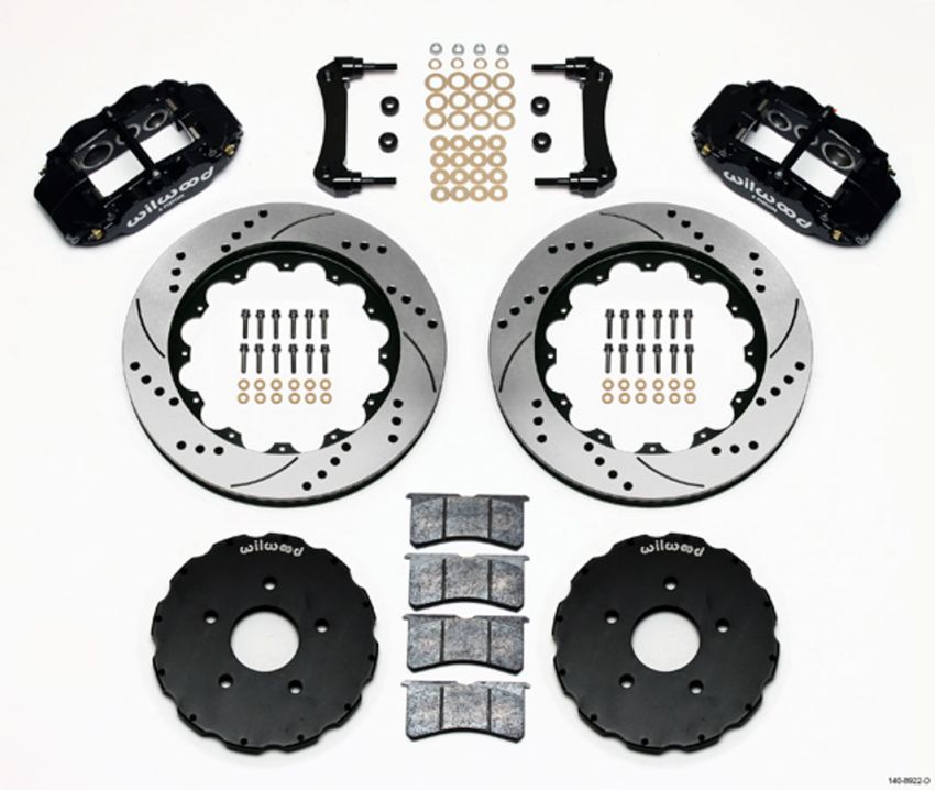 Wilwood 140-8922-D Narrow Superlite 6R Front Hat Kit 14.00in Drilled 2005-up Corvette C6