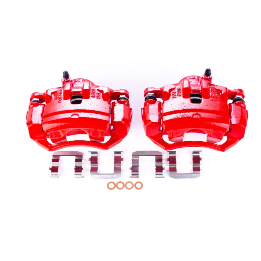 PowerStop S6404 Red Powder Coated Calipers