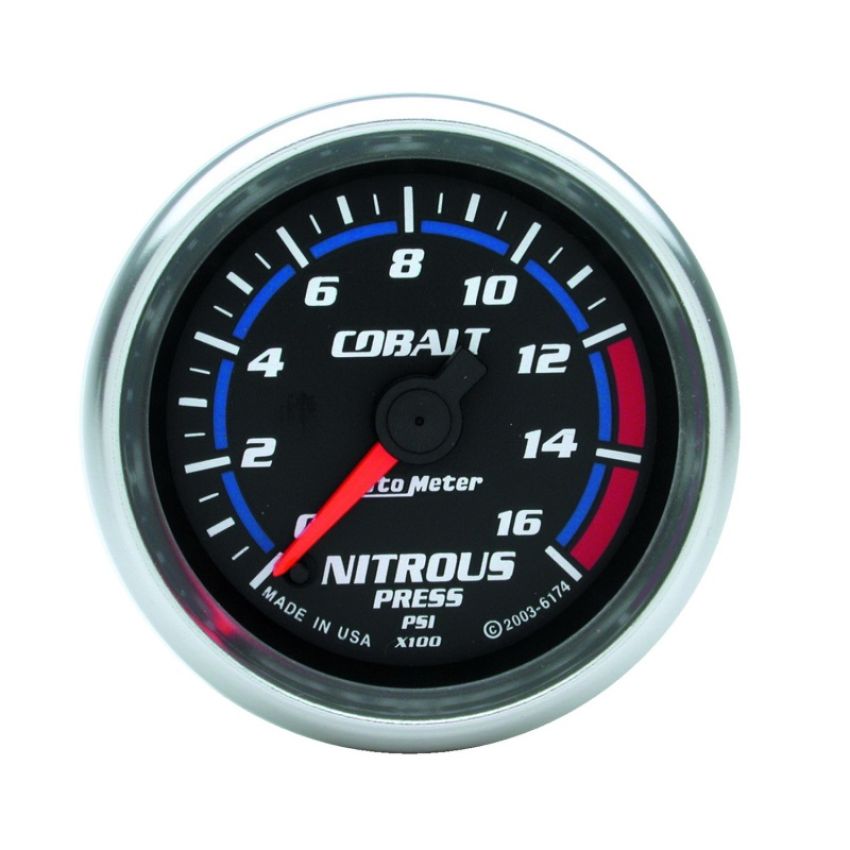 AutoMeter 6174 GAUGE, NITROUS PRESSURE, 2 1/16