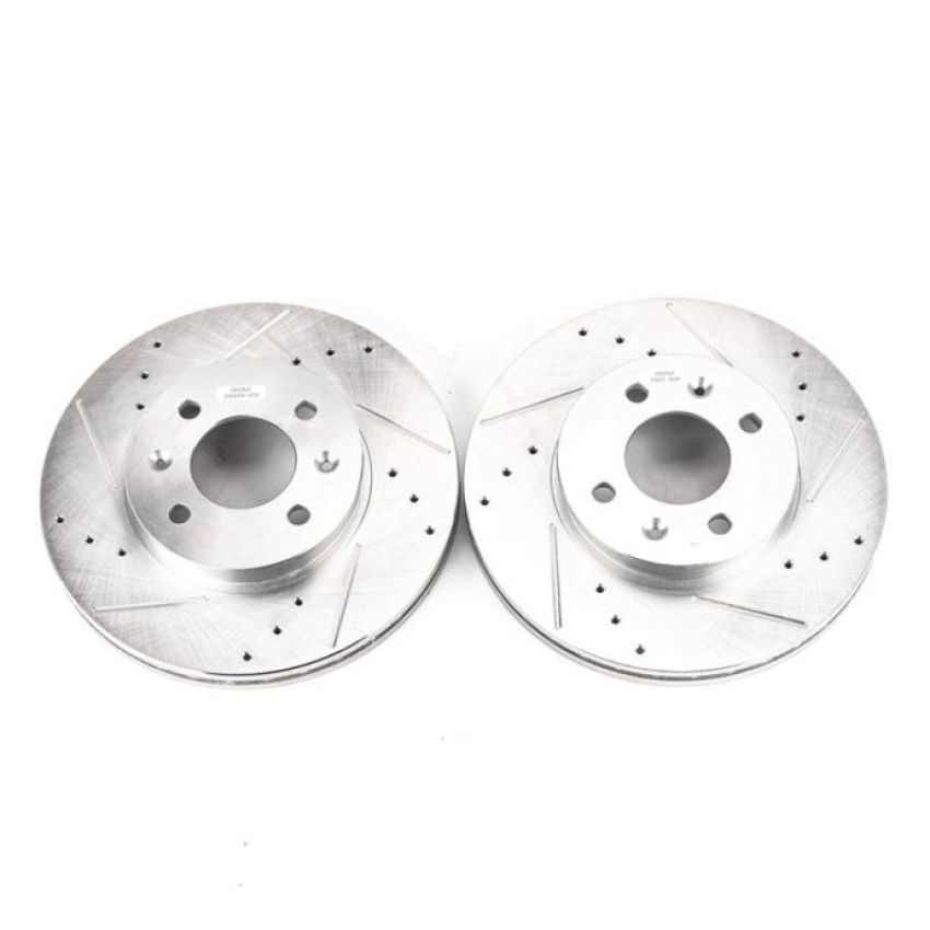 PowerStop JBR1159XPR PowerStop Evolution Performance Drilled, Slotted & Plated Brake Rotor Pair