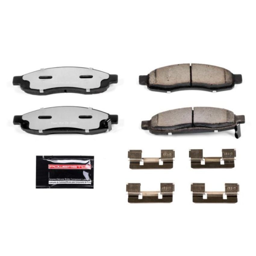 PowerStop Z36-1183 PowerStop - Z36 Truck and SUV Carbon-Fiber Ceramic Brake Pads with Hardware Kit
