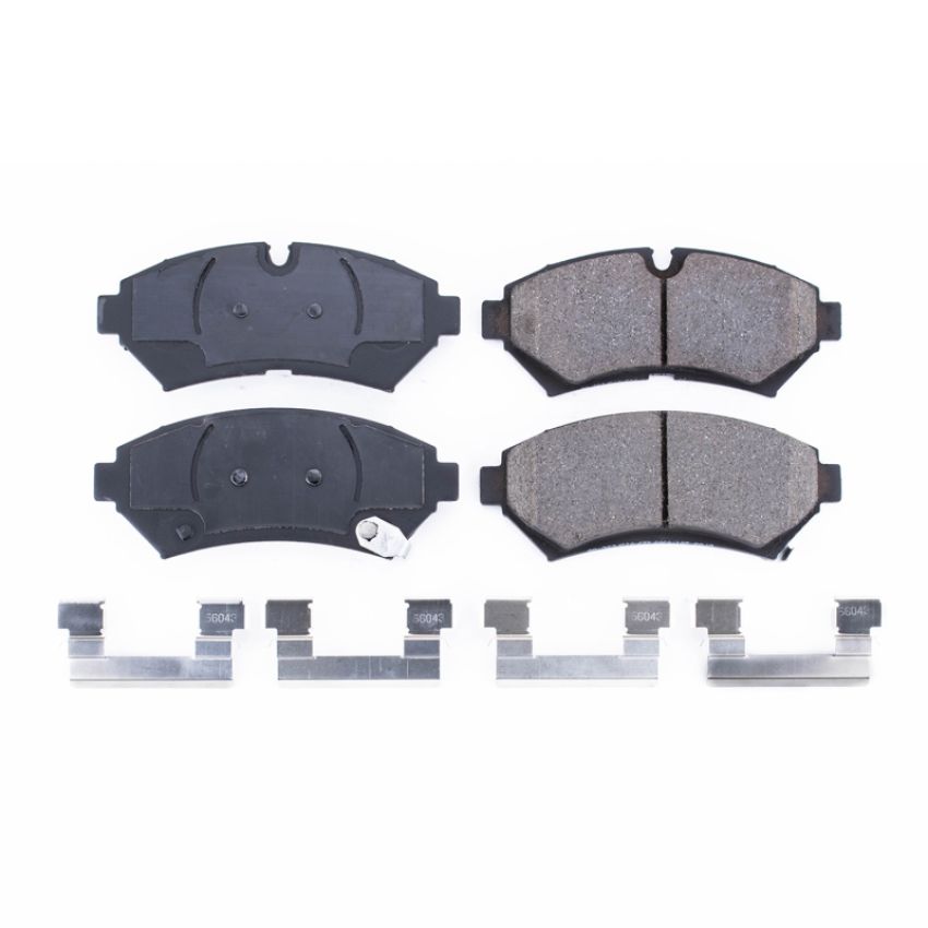 PowerStop 17-753 PowerStop - Z17 Low-Dust Ceramic Brake Pads with Hardware