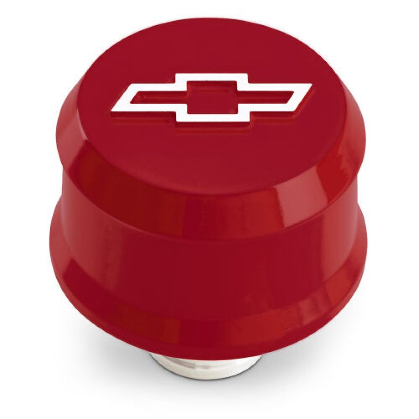 PROFORM PFM141-863 Slant Edge Breather Cap Raised Bowtie Emblem Red