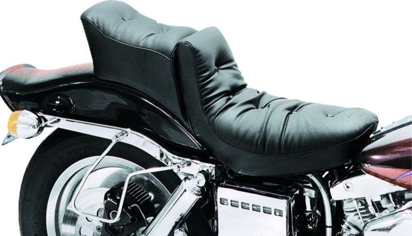Mustang Motorcycle 93123 Mustang 93-03 Harley Dyna Wide Glide Tank Bib - Black