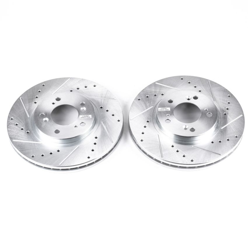 PowerStop JBR927XPR PowerStop Evolution Performance Drilled, Slotted & Plated Brake Rotor Pair