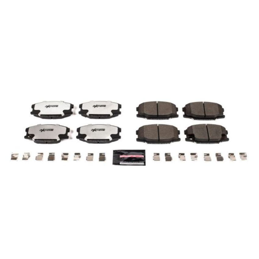 PowerStop Z36-734 PowerStop - Z36 Truck and SUV Carbon-Fiber Ceramic Brake Pads with Hardware Kit