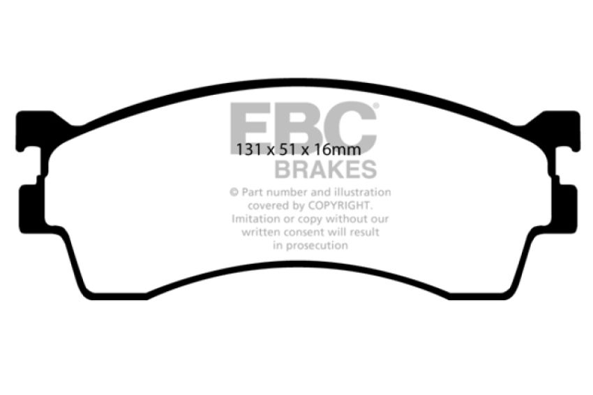 EBC Brakes UD893 Ultimax OEM Replacement Brake Pads