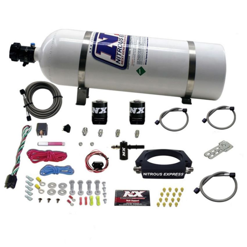 Nitrous Express 20938-15 LT1 NITROUS PLATE SYSTEM (50-300HP) W/ 15LB BOTTLE