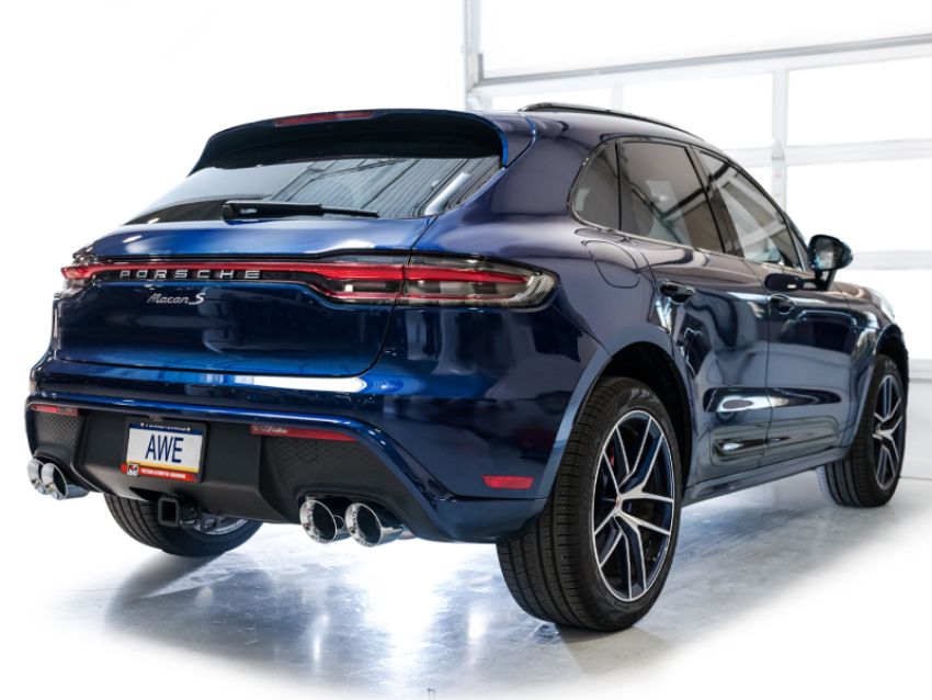 AWE Tuning 3015-42952 2022+ Porsche Macan 2.9TT Touring Edition Catback Exhaust w/ Chrome Silver Tips