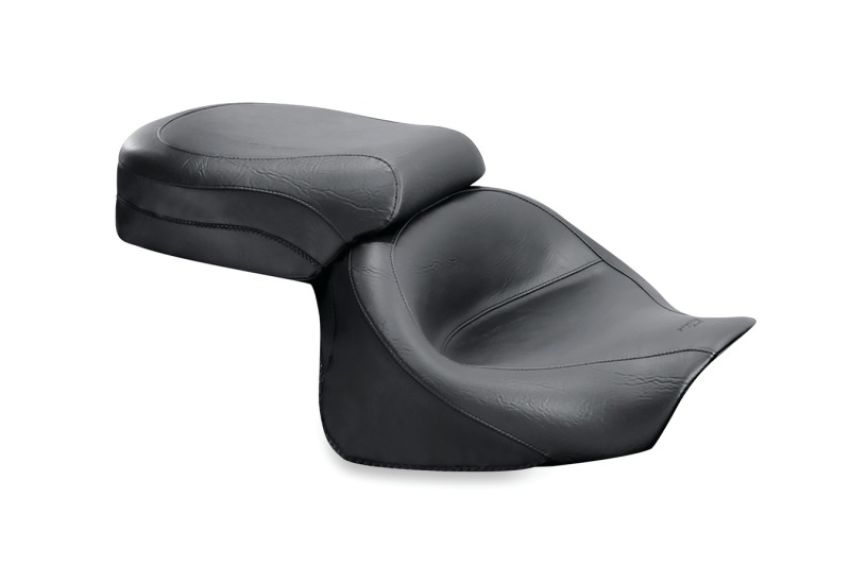 Mustang Motorcycle 75891 Mustang 03-08 Kawasaki Vulcan 1600 Classic, 05-08 Nomad Standard Touring 2PC Seat - Black