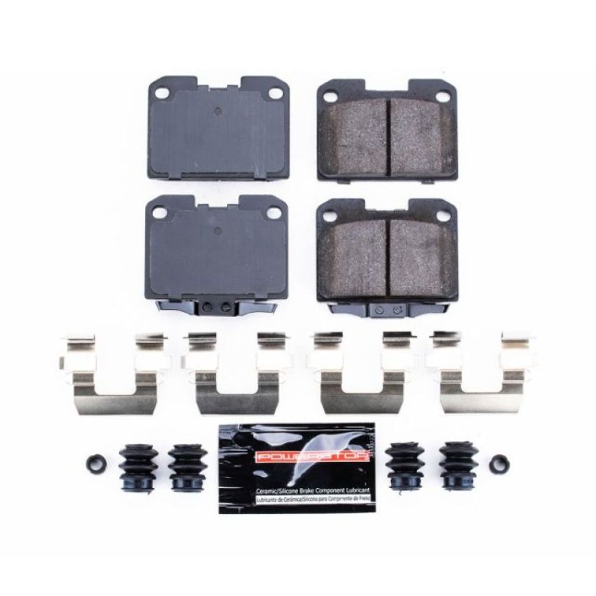 PowerStop Z23-631 PowerStop - Z23 Daily Driver Carbon-Fiber Ceramic Brake Pads with Hardware Kit