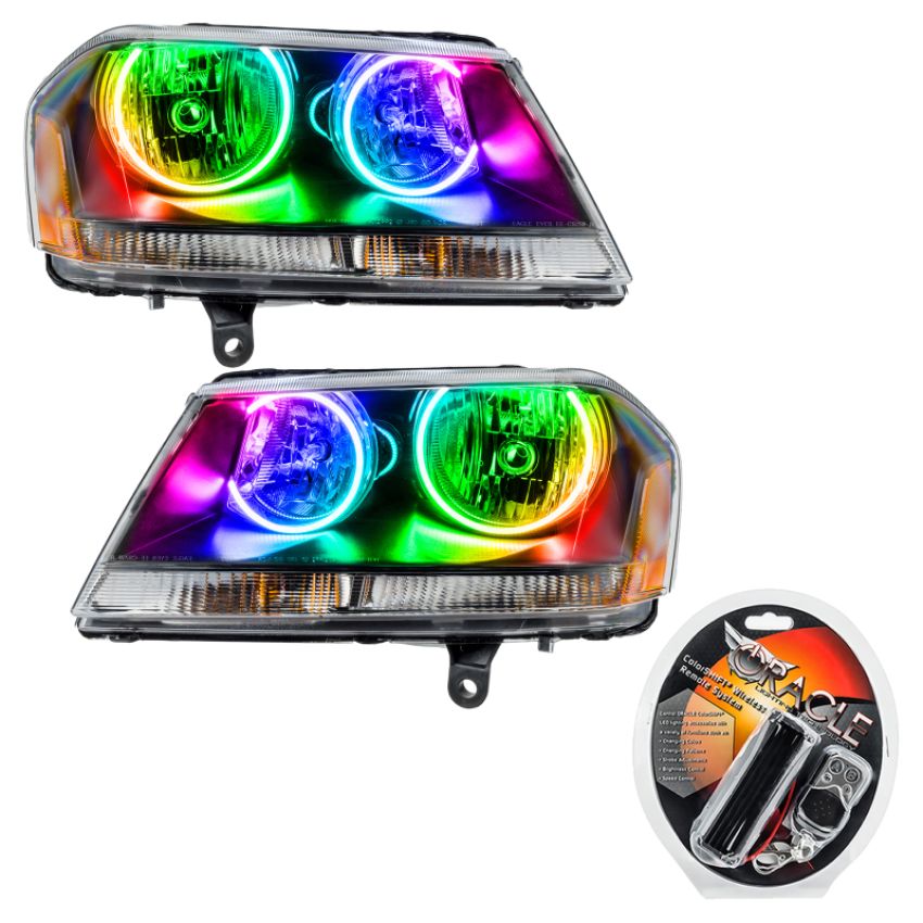 Oracle Lighting 8101-330 SMD Pre-Assembled Headlights, Black Bezel, ColorSHIFT