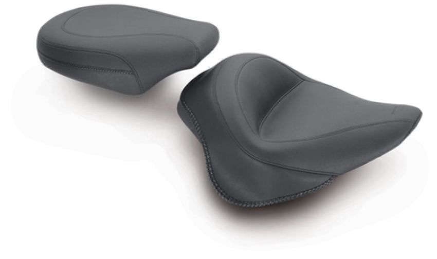Mustang Motorcycle 76799 Mustang 11-13 Harley Blackline, 12-17 Slim/Slim S Wide Touring Passenger Seat - Black