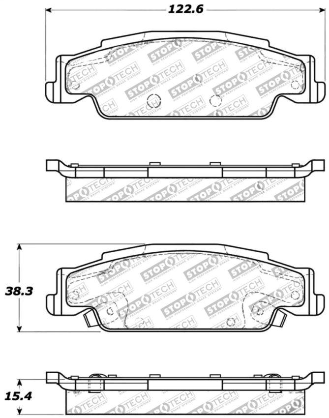 Stoptech 309.09220 Performance Brake Pads