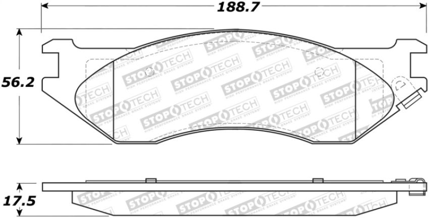 Stoptech 305.08970 Street Select Brake Pads