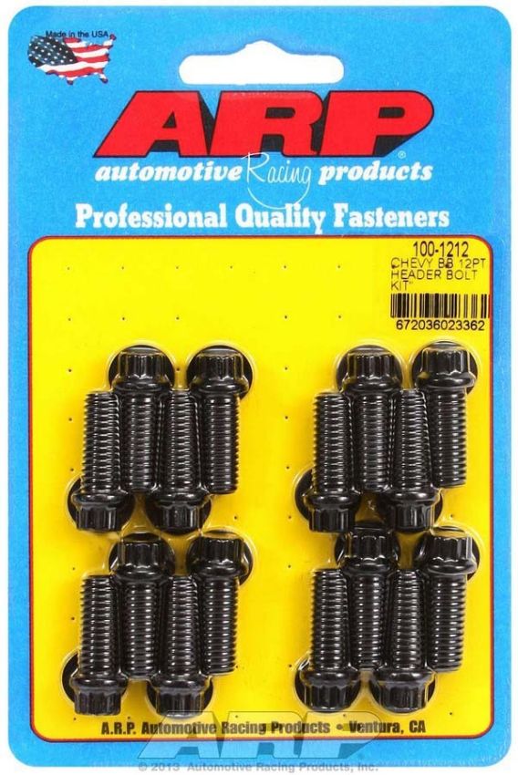 ARP ARP100-1212 Header Bolt Kit 12pt BBC